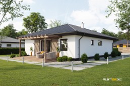 Projekty rodinných domů - projekt domu EKO104