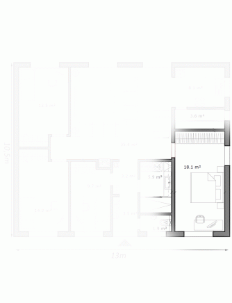 projekt domu bungalov 5+kk