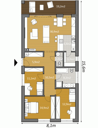 projekt rodinneho domu bungalov projekt rodinneho domu bungalov