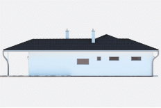 projekt domu bungalov LUX