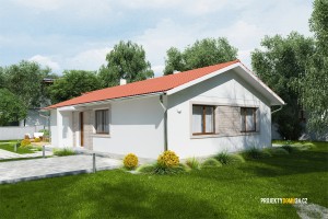 projekt domu bungalov Lemon